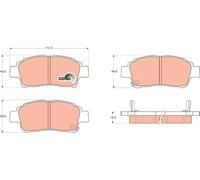 FRONT BRAKE PAD SET DISC BRAKE FITS: TOYOTA ECHO 1.0 /1.3 /1.4 D-4D /1.3 /1.3