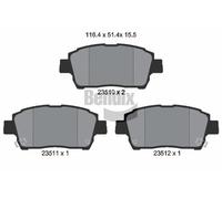 FRONT BRAKE PAD SET DISC BRAKE FITS: TOYOTA ECHO 1.0 /1.3 /1.5 /1.4 D-4D /1.3