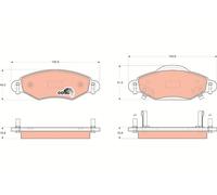 FRONT BRAKE PAD SET DISC BRAKE FITS: TOYOTA ECHO 1.0 /1.4 D-4D /1.3 .TOYOTA Y