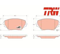 FRONT BRAKE PAD SET DISC BRAKE FITS: TOYOTA IPSUM 2.0 16V /2.2 D /2.0 /2.0 /2