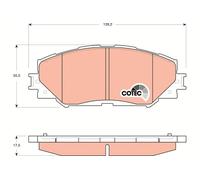 FRONT BRAKE PAD SET DISC BRAKE FITS: TOYOTA IST 1.33 /1.5 VVTI 4WD /1.5 VVTI