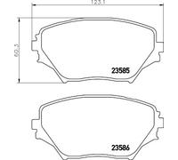 FRONT BRAKE PAD SET DISC BRAKE FITS: TOYOTA RAV 4 MK II 1.8 /2.0 4WD /2.0 D 4