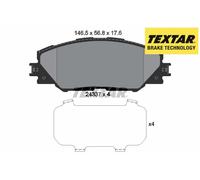 FRONT BRAKE PAD SET DISC BRAKE FITS: TOYOTA RAV 4 / VANGUARD III 2.4 4WD /2.0