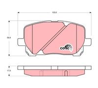 FRONT BRAKE PAD SET DISC BRAKE FITS: TOYOTA VERSO SPORTVAN 2.0 /2.0 D /2.4 /2