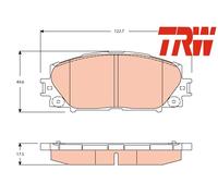 FRONT BRAKE PAD SET DISC BRAKE FITS: TOYOTA YARIS SALOON 1.5 /1.3 4WD /1.0 /1