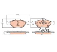 FRONT BRAKE PAD SET DISC BRAKE FITS: TOYOTA YARIS/VITZ 1.0 /1.4 D /1.3 .TOYOT
