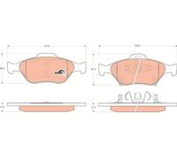 FRONT BRAKE PAD SET DISC BRAKE FITS: TOYOTA YARIS/VITZ 1.3 /1.0 /1.3 4WD /1.4