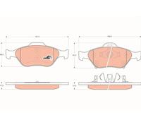 FRONT BRAKE PAD SET DISC BRAKE FITS: TOYOTA YARIS/VITZ 1.3 /1.0 /1.4 D /1.5 /