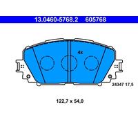 FRONT BRAKE PAD SET DISC BRAKE FITS: TOYOTA YARIS/VITZ 1.3 4WD /1.0 VVT-I /1.