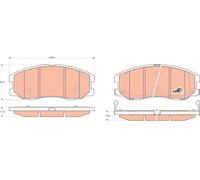 FRONT BRAKE PAD SET DISC BRAKE FITS: VAUXHALL ANTARA A 2.2 CDTI FWD/2.2 CDTI