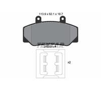 FRONT BRAKE PAD SET DISC BRAKE FITS: VOLVO 740 SALOON 2.3/2.4 DIESEL/2.3 TURB