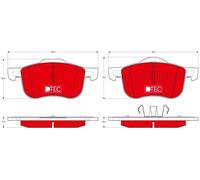 FRONT BRAKE PAD SET DISC BRAKE FITS: VOLVO V70 2.0/2.4/2.4 TURBO AWD/2.5 TD