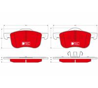 FRONT BRAKE PAD SET DISC BRAKE FITS: VOLVO V70 2.4/2.4 TURBO AWD/2.5 TDI/2.