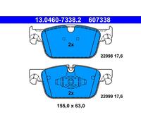 FRONT BRAKE PAD SET DISC BRAKE FITS: VOLVO V90 II ESTATE T5/T6 AWD/D4/D5 AWD/