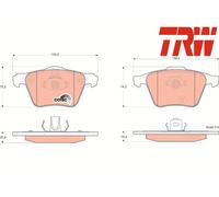 FRONT BRAKE PAD SET DISC BRAKE FITS: VOLVO XC90 I D5 AWD/3.2 AWD/2.5 T AWD/T6