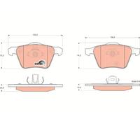 FRONT BRAKE PAD SET DISC BRAKE FITS: VOLVO XC90 I D5 AWD/3.2 AWD/2.5 T AWD/T6