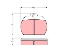 FRONT BRAKE PAD SET DISC BRAKE FITS: VW BEETLE 1200 1.2 /1303 1.6 /1303 LS S