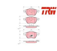 FRONT BRAKE PAD SET DISC BRAKE FITS: VW GOLF III 1.6/2.0 GTI 16V.VW GOLF MK I
