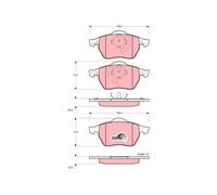 FRONT BRAKE PAD SET DISC BRAKE FITS: VW GOLF III 1.6/2.0 GTI 16V.VW GOLF MK I