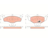 FRONT BRAKE PAD SET DISC BRAKE FITS: VW GOLF III 1.9 D/1.6/1.4/1.9 SDI.VW GOL