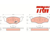 FRONT BRAKE PAD SET DISC BRAKE FITS: VW GOLF III 1.9 D/1.9 TD GTD/1.6/1.8/1.4