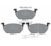 FRONT BRAKE PAD SET DISC BRAKE FITS: VW GOLF VII VARIANT 1.6 TDI/1.4 TGI CNG/