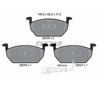 FRONT BRAKE PAD SET DISC BRAKE FITS: VW GOLF VII VARIANT 1.6 TDI/1.4 TGI CNG/