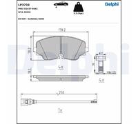 FRONT BRAKE PAD SET DISC BRAKE FITS: VW GOLF VIII 2.0 GTI/2.0 GTI CLUBSPORT/2