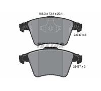 FRONT BRAKE PAD SET DISC BRAKE FITS: VW MULTIVAN T5 2.0/2.5 TDI/1.9 TDI/2.5 T