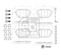FRONT BRAKE PAD SET DISC BRAKE FITS: VW MULTIVAN T6 2.0 TDI/2.0 TDI 4MOTION.V