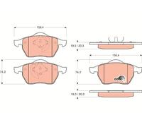 FRONT BRAKE PAD SET DISC BRAKE FITS: VW PASSAT B3/B4 2.8 VR6/2.0 16V.VW GOLF