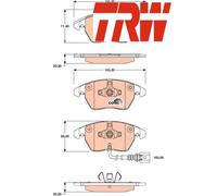 FRONT BRAKE PAD SET DISC BRAKE FITS: VW PASSAT B7 1.4 TSI/1.8 TSI/2.0 TSI/1.6