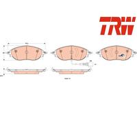 FRONT BRAKE PAD SET DISC BRAKE FITS: VW PASSAT B7 1.4 TSI/1.8 TSI/2.0 TSI/1.6