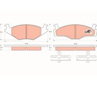 FRONT BRAKE PAD SET DISC BRAKE FITS: VW POLO II 1.0/1.3 CAT/1.3/1.3 D/1.4 D/1
