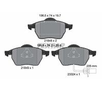 FRONT BRAKE PAD SET DISC BRAKE FITS: VW SHARAN 1.9 TDI/2.0/1.8 T 20V/2.8 V6 2