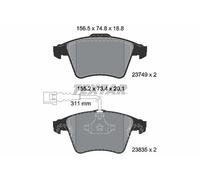 FRONT BRAKE PAD SET DISC BRAKE FITS: VW TOUAREG 2.5 R5 TDI I