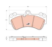 FRONT BRAKE PAD SET DISC BRAKE FITS: VW TOUAREG 3.2 V6/5.0 V10 TDI/4.2 V8/3.0