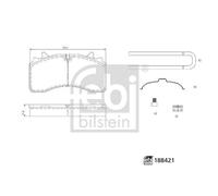 Febi Bilstein Truck Brake Pad Set for Schmitz Cargobull 188421