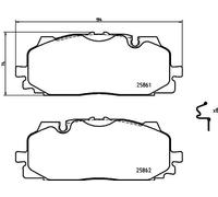 Front Brake Pad Set Fits Audi A5 Sportback HELLA 8DB 355 021-641