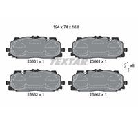 Brake Pad Set For Disc Front Akebono System Fits Audi Cupra VW TEXTAR 2586101