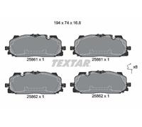 Brake Pad Set For Disc Front Akebono System Fits Audi Cupra VW TEXTAR 2586101