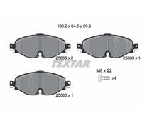 For Audi Skoda VW Genuine OE Textar Brake Pads Full Set Of 4 Front 2568303