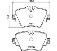 HELLA 8DB 355 023-131 Brake pad set