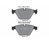 Textar 2331303 Front Axle Disc Brake Pad Set Fits BMW