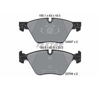 Front Brake Pad Set Prepared For Wear Indicator Fits BMW 5 Series TEXTAR 2469701
