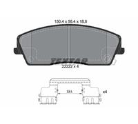 Genuine OE Textar Brake Pads Full Set Of 4 Front With Accessories 2222201