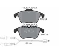 Textar Front Brake Pads fits Peugeot 508 SW Citroën C5 407 2433201
