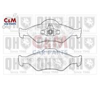 Front Brake Pad Set Fits Ford Fiesta 1995-2002