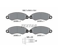 Brake Pads Set 2435801 Front Textar 545990001 545990027 C00005576 C00005577