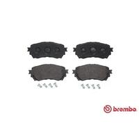 Brembo Brake Pad Set Front With Piston Clip With Anti-Squeak Plate Fits Mazda 6